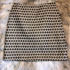 Gold pattern loft skirt